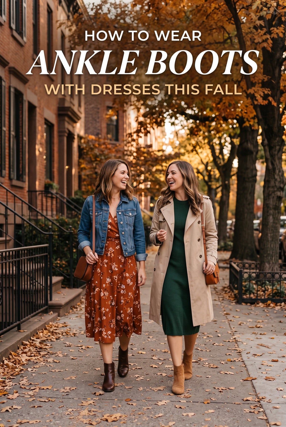 How to Wear Ankle Boots With Dresses This Fall