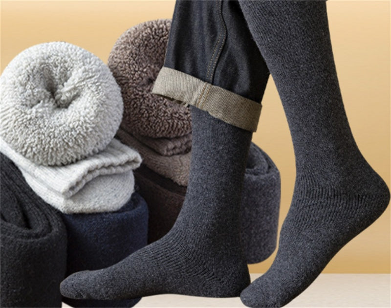 Alternate view: Men's fleece wool calf socks