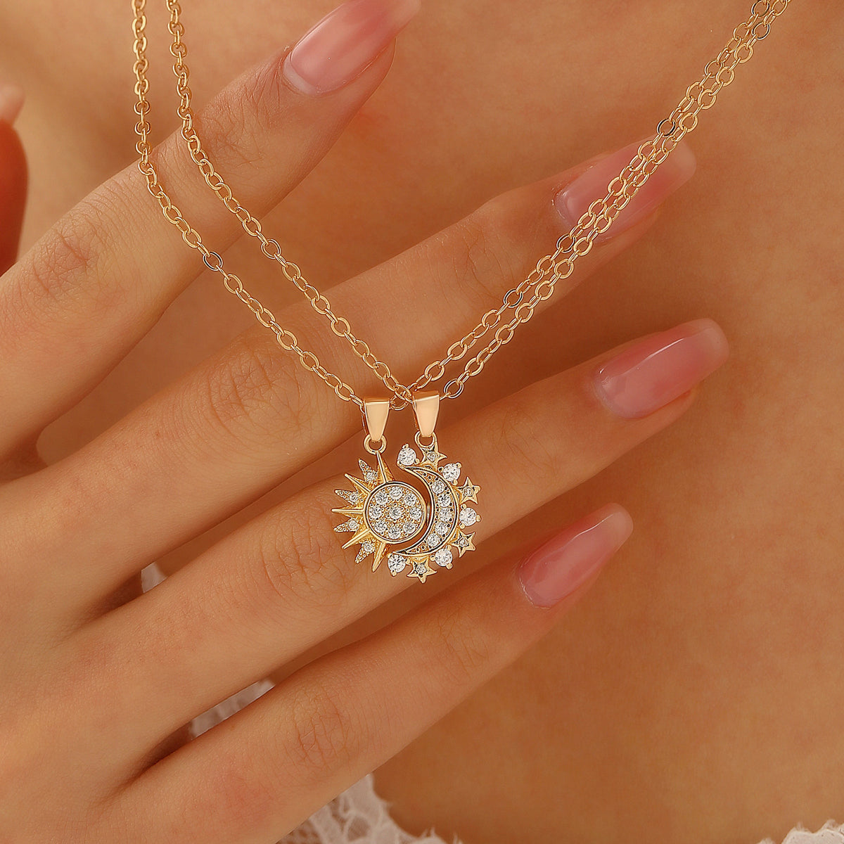 Alternate view: Unisex sun & necklace