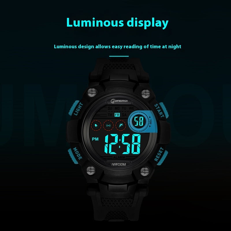 Alternate view: Unisex army green watch