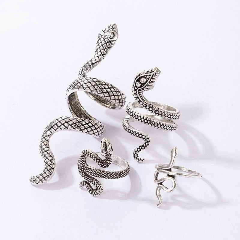 Alternate view: Men's serpentine ring set