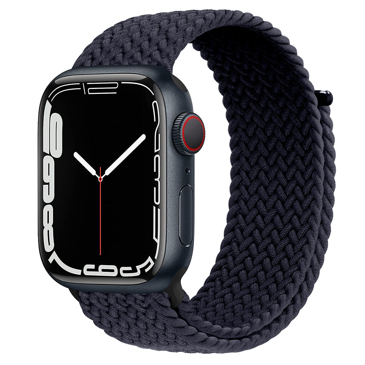 Unisex charcoal adjustable woven watch strap