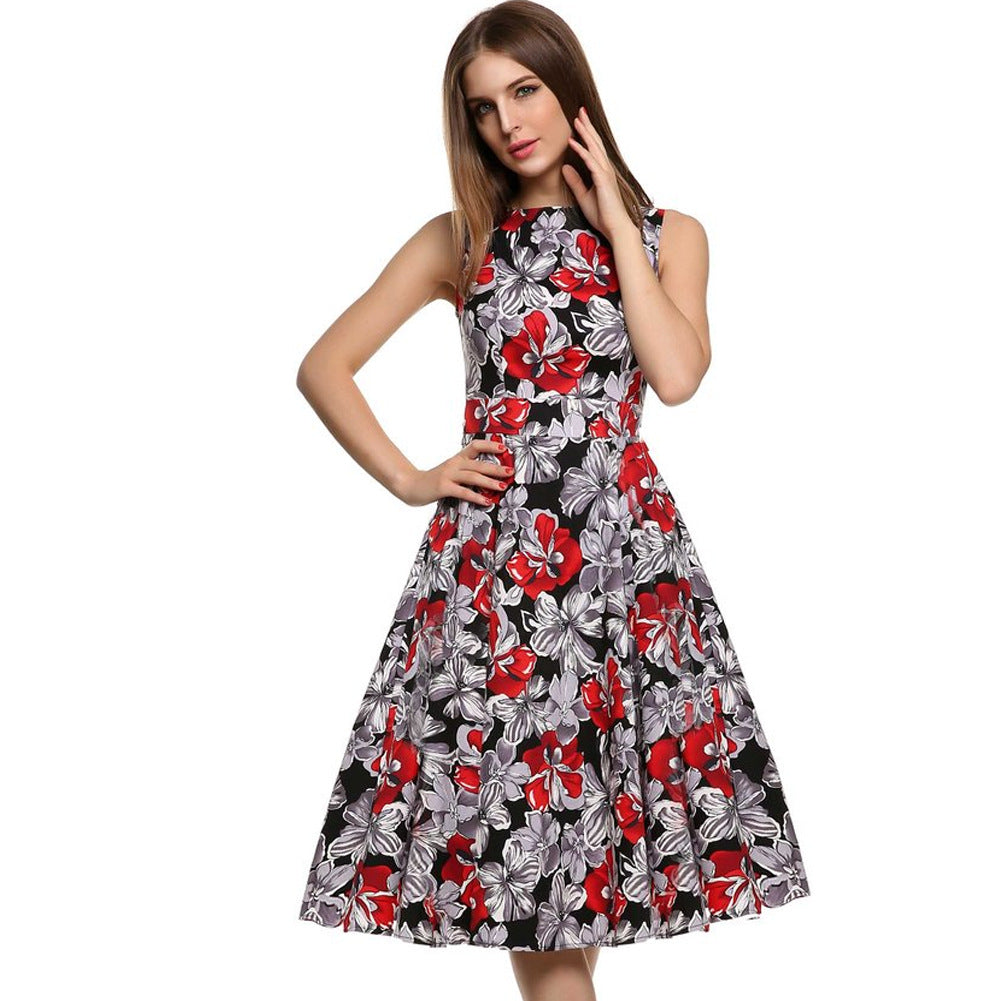 Alternate view: Women's vintage print dress