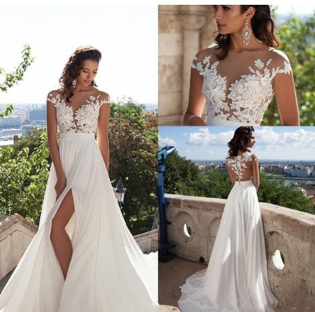 Women's bohemian wedding dress