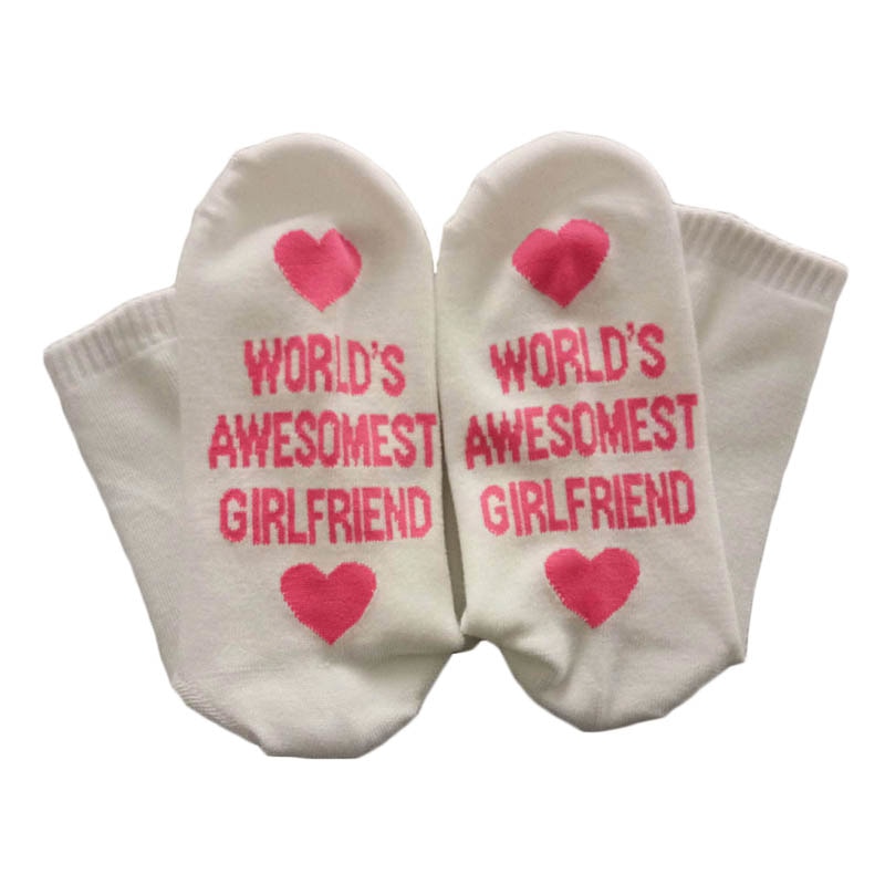 Cotton Letter Print Socks - view 3