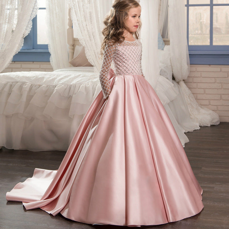 Girls mesh long dress