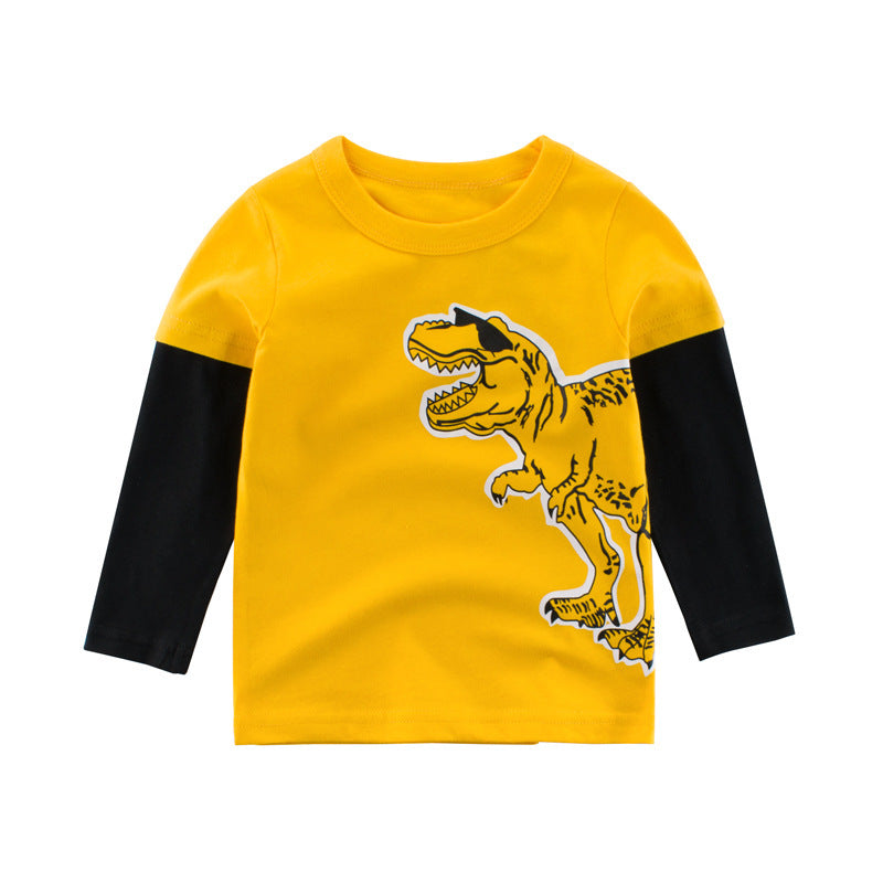 Boys yellow layered long shirt