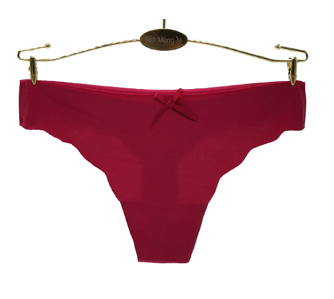 Women's red seamless thong