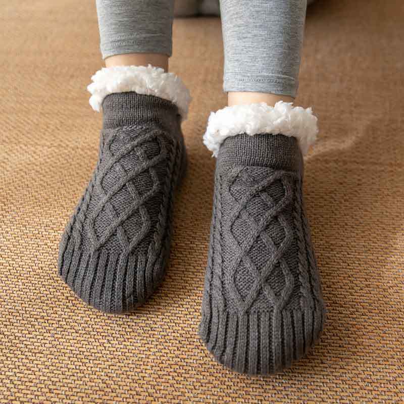 Knitted Plush Non-Slip Socks - view 8