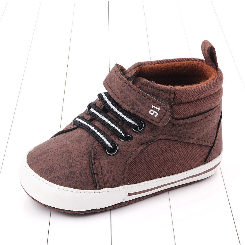 Boys red baby toddler shoes