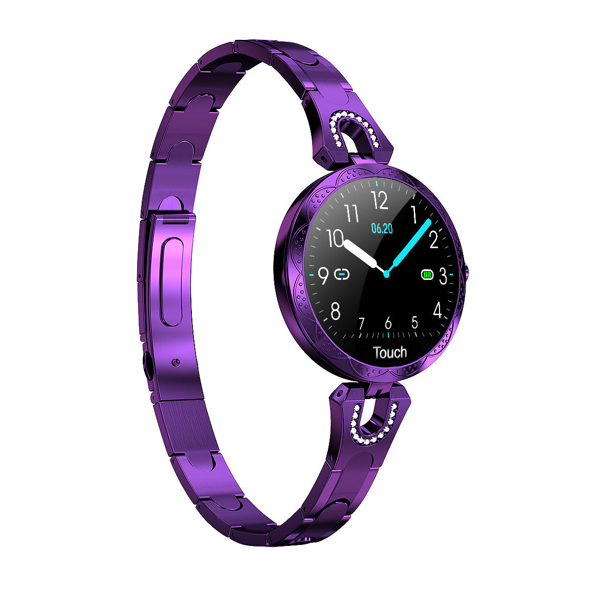 Women's violet waterproof smart watch