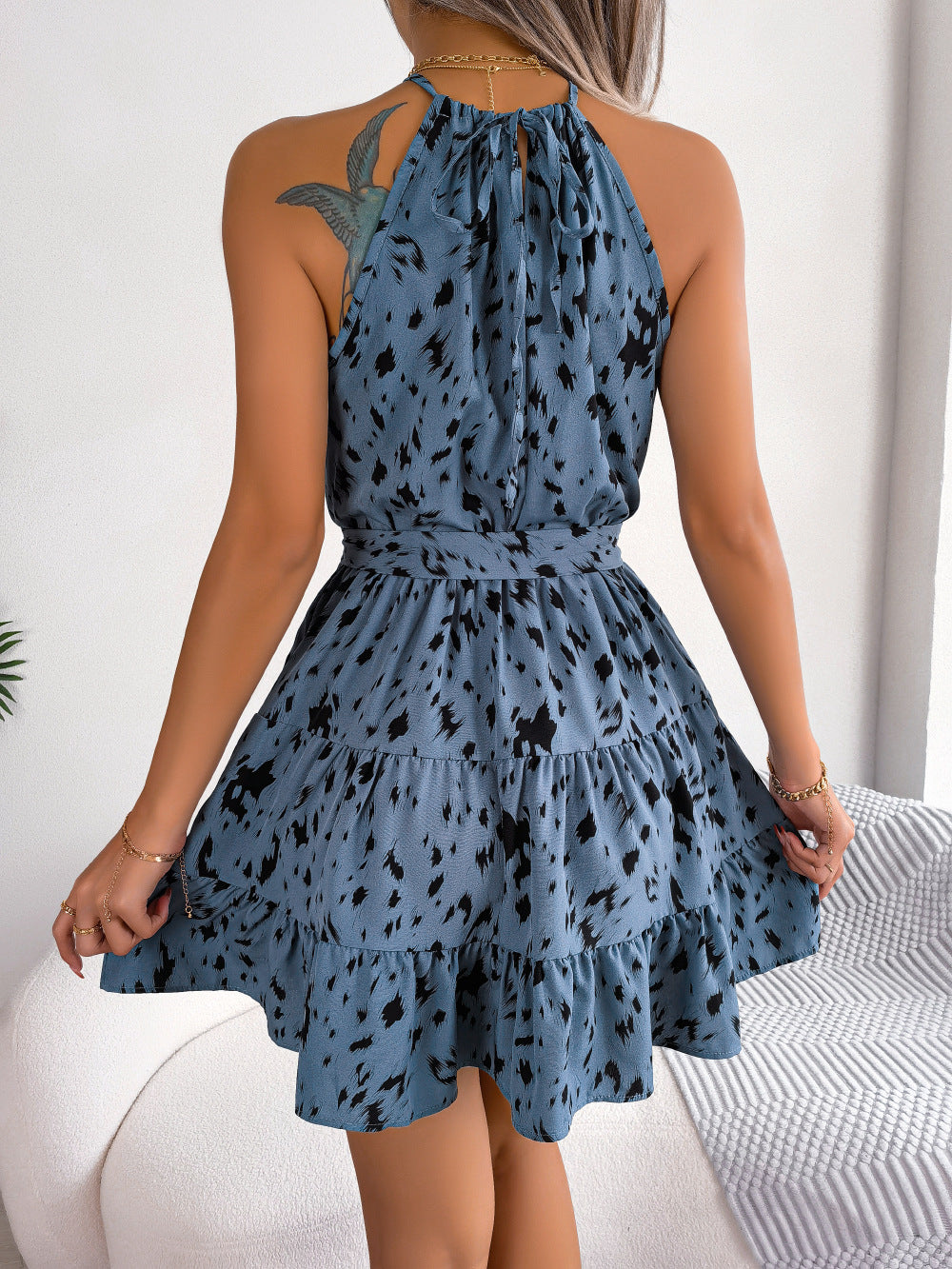 Alternate view: Women's leopard ruffle dress
