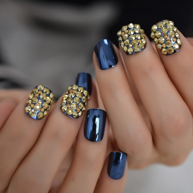 Women's metal false nails