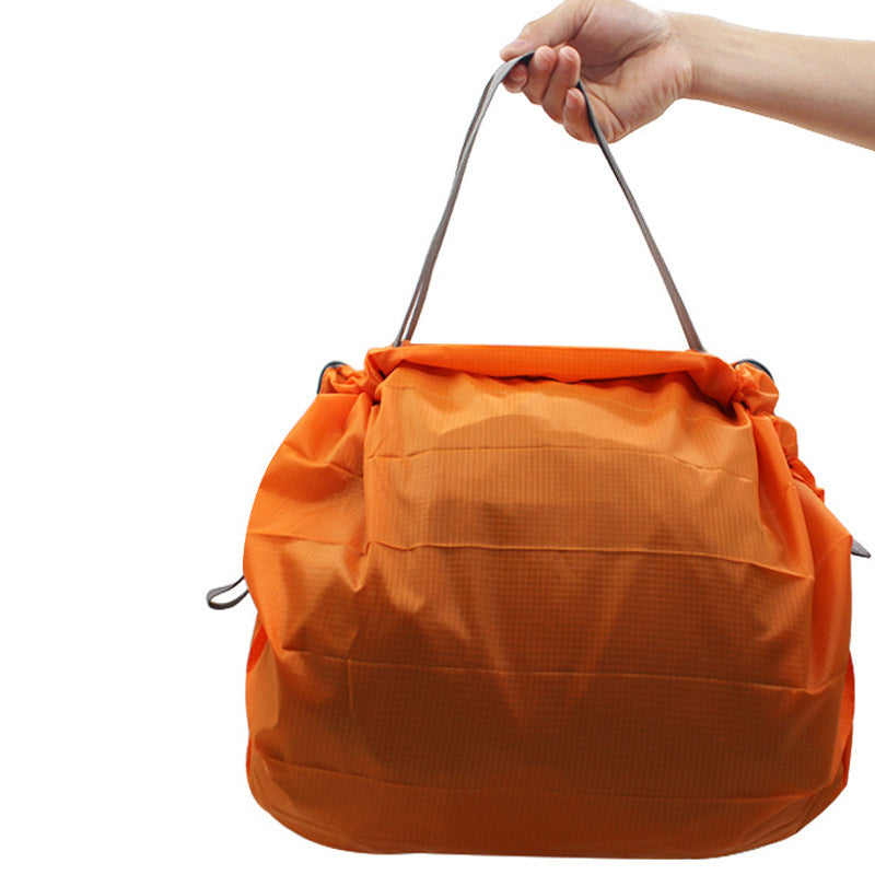Unisex orange foldable backpack