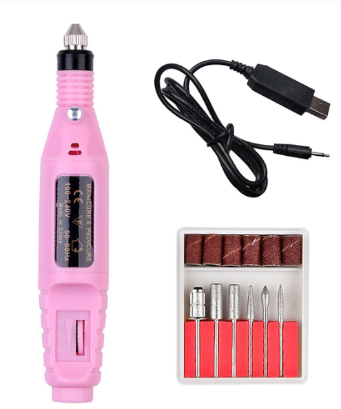 Electric pink nail drill pen