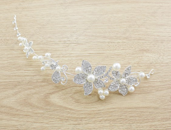 Women's butterfly pearl bridal set