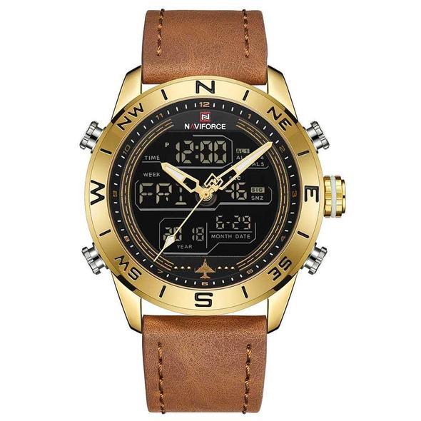 Men's gold sport watch