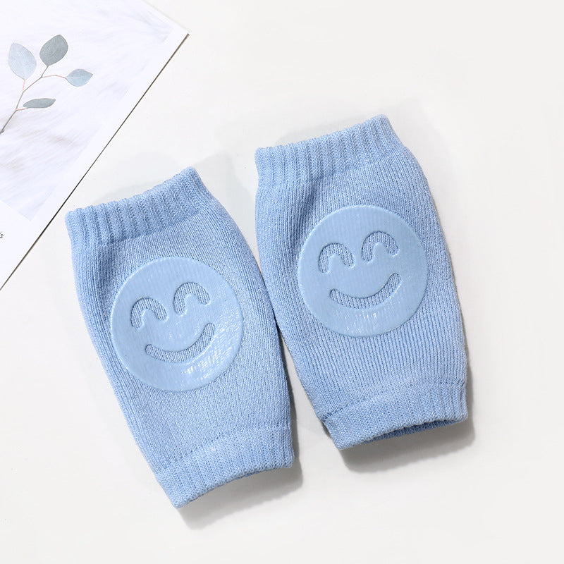 Boys blue terry baby socks & knee pads