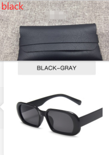Women's bright black all gray candy sunglasses