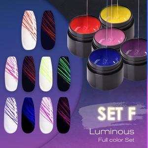 Unisex suit f luminous nail gel