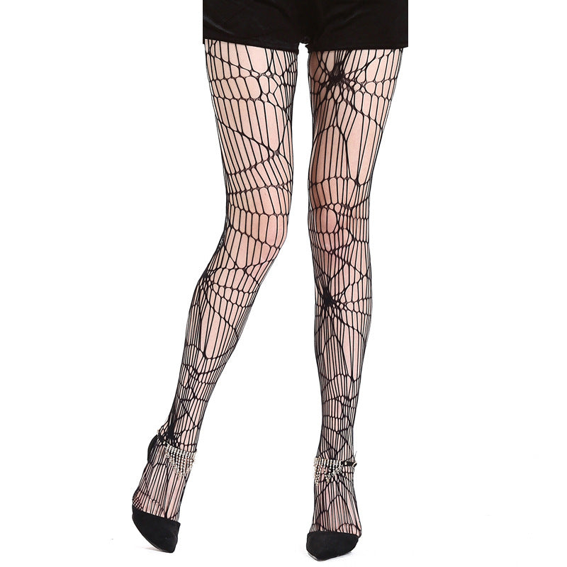 Spider Web Halloween Tights - view 4