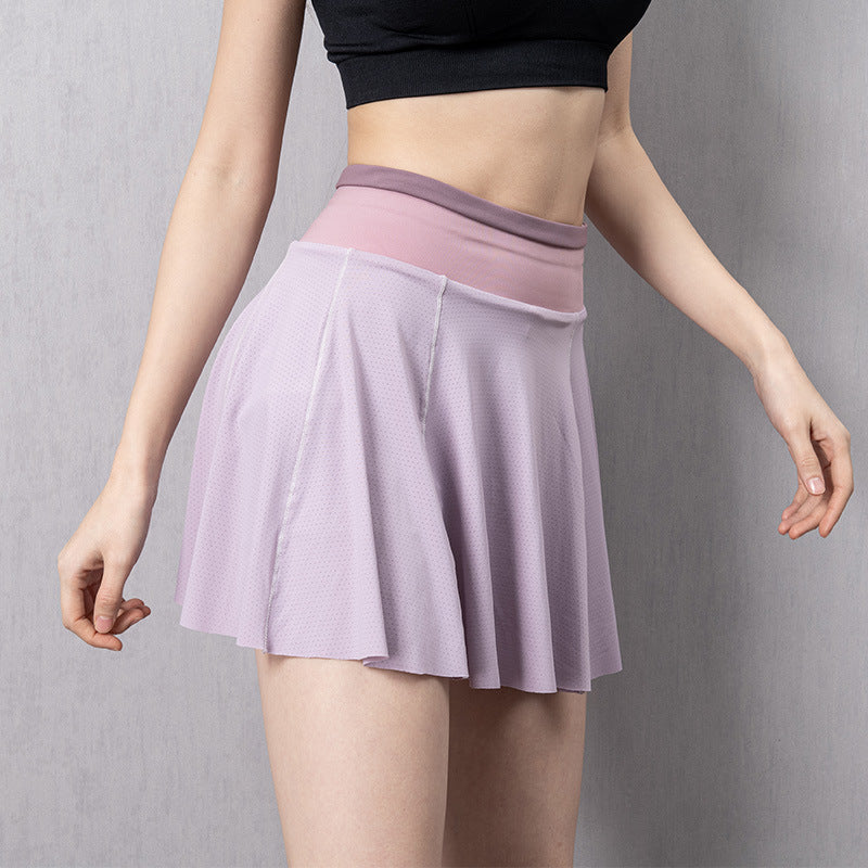 Women's purple high waist shorts