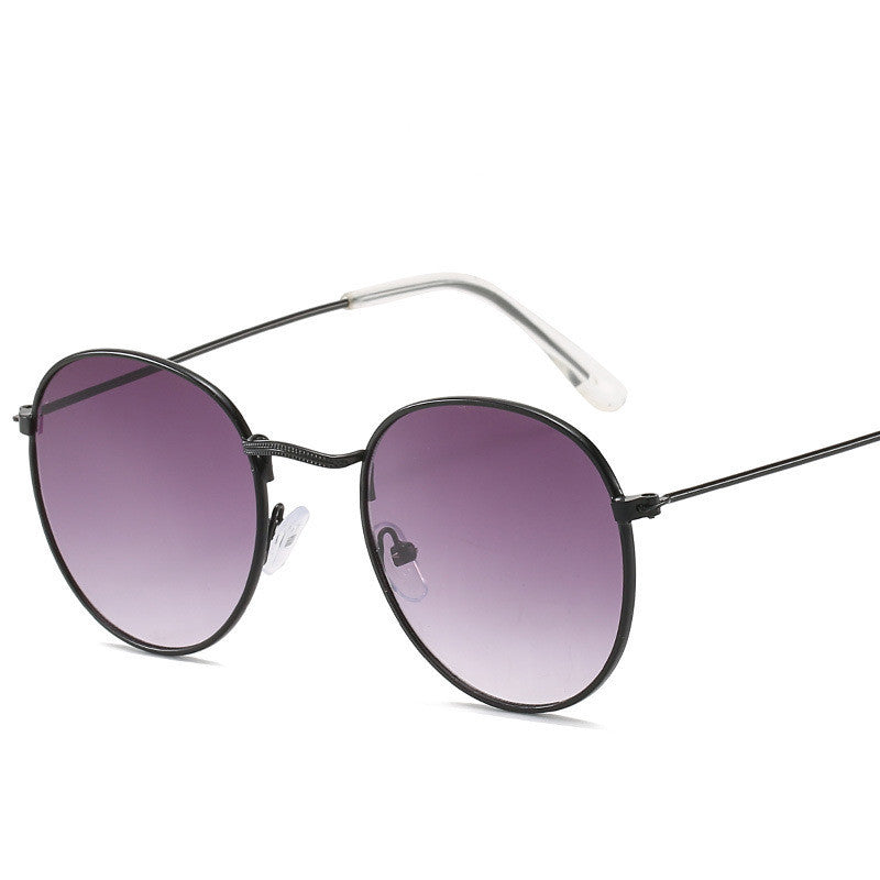 Unisex retro oval sunglasses
