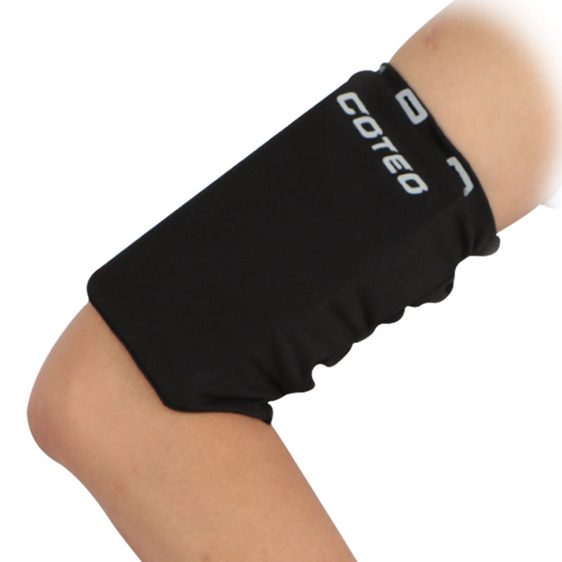 Unisex black sports arm holder pouch
