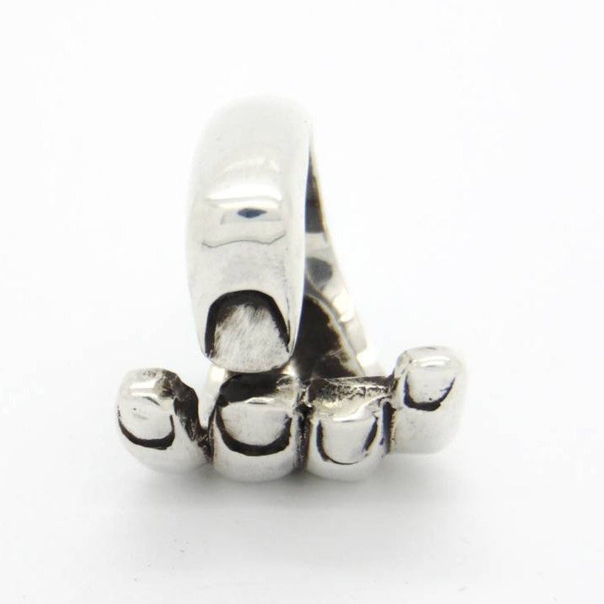 Alternate view: Unisex gothic carved cuff ring