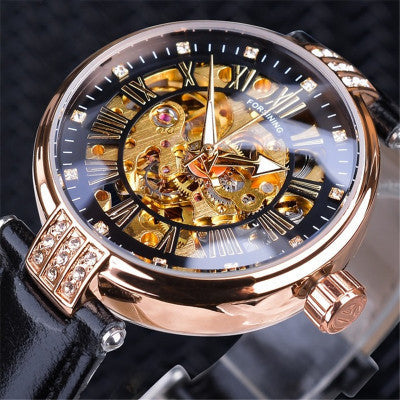 Women's black automatic watch