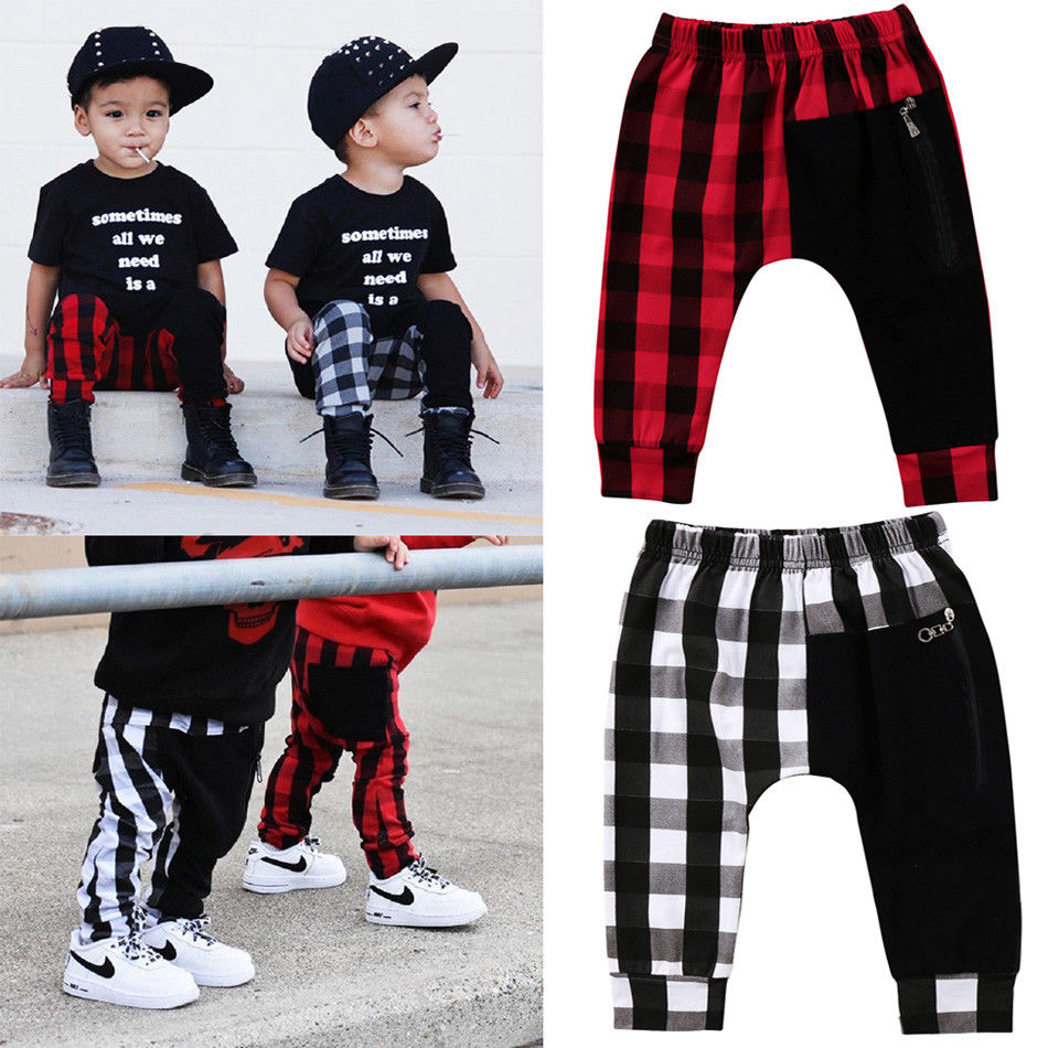 Boys toddler plaid pants