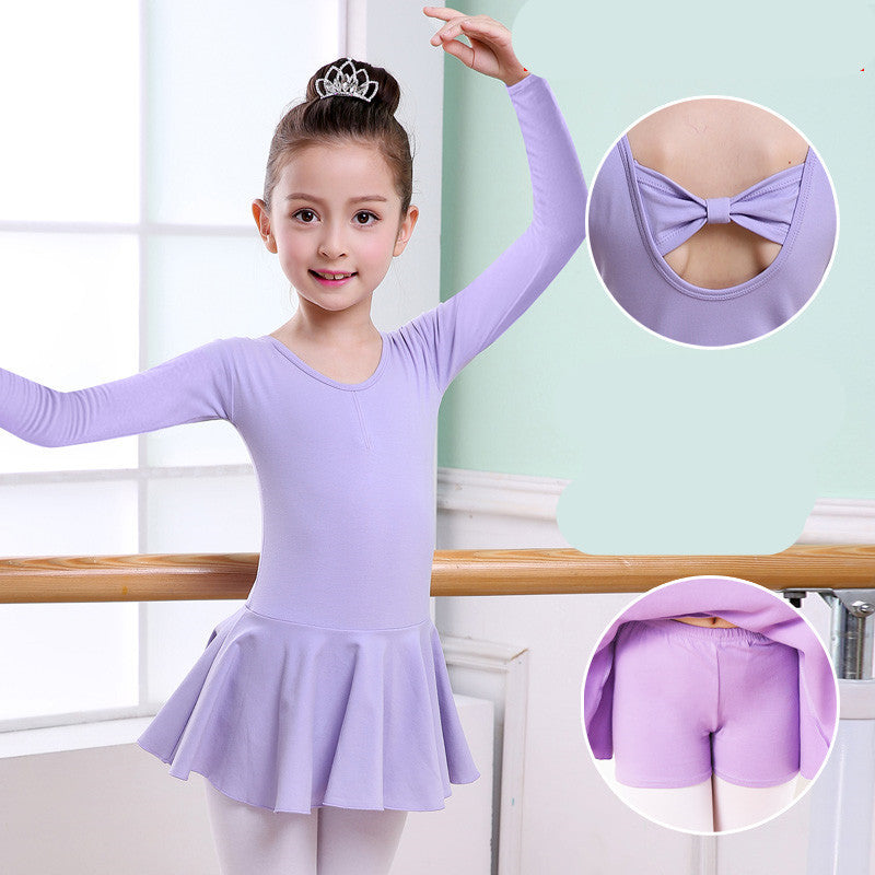 Girls purple dance tutu leotard