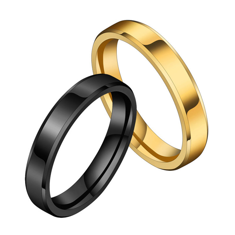 Alternate view: Unisex gold stainless ring