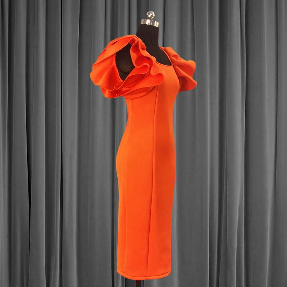 Alternate view: Women's ruffle sleeve dress