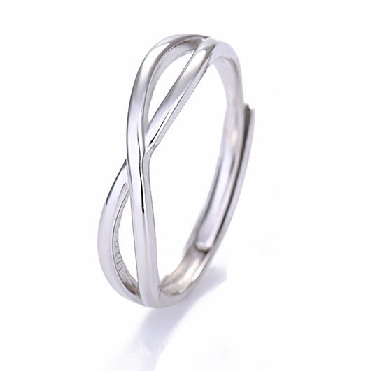 Unisex S925 silver couple ring