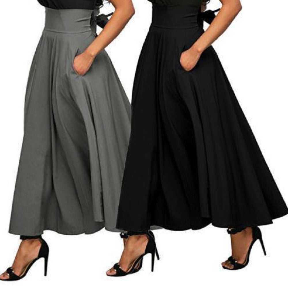 Women's long polyester skirt