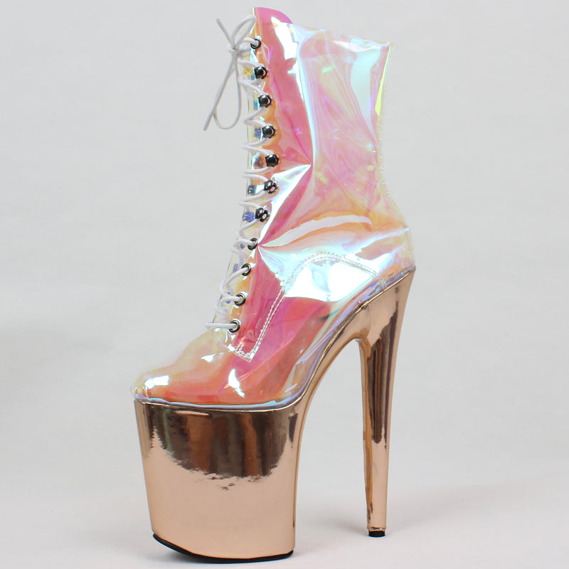 Women's platform pole dance boots