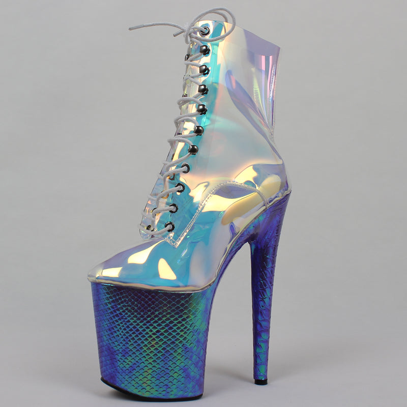 Women's platform pole dance boots