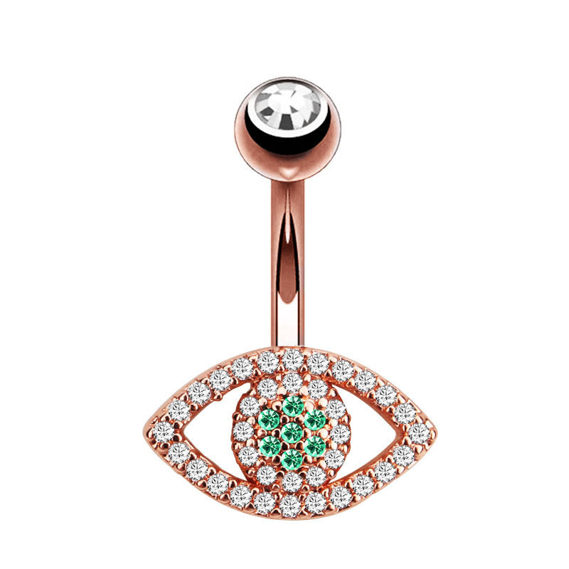 Women's rose gold zircon bee ring