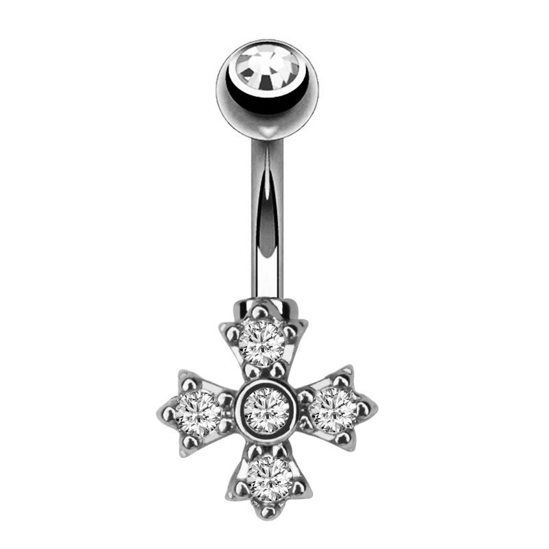 Women's silver zircon bee ring