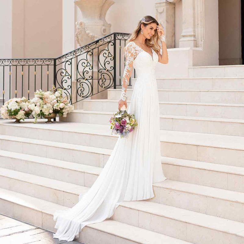 Alternate view: Women's backless wedding dress