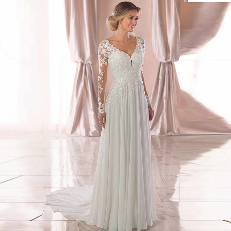 Alternate view: Women's backless wedding dress