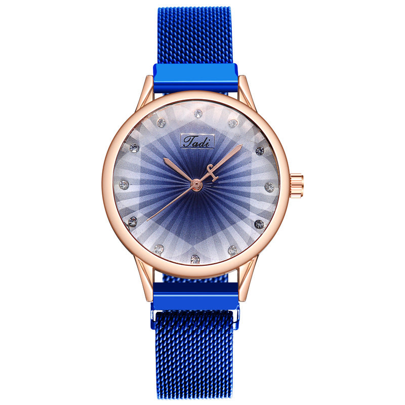 Alternate view: Women's diamond mesh watch