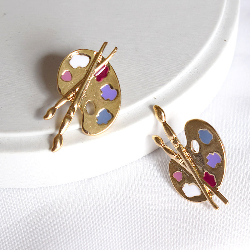 Alternate view: Women's simple stud earrings