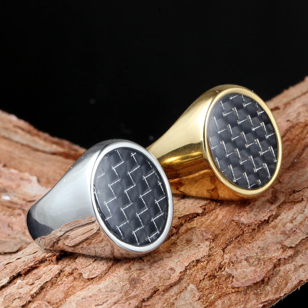 Unisex carbon fiber ring