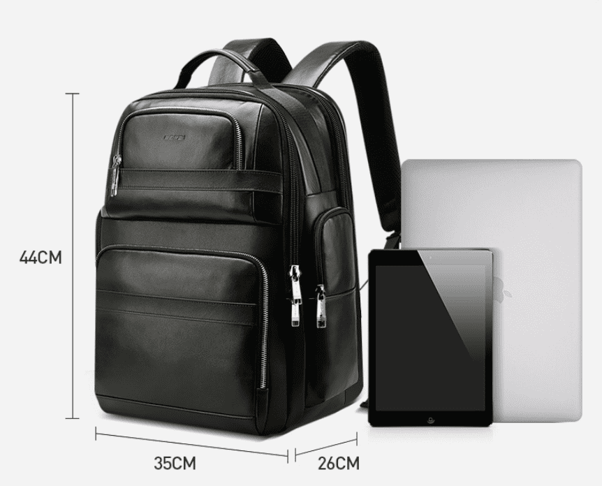 Alternate view: Unisex top grain backpack
