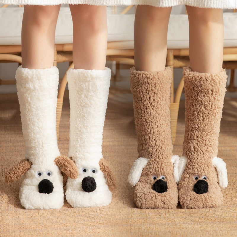 Cute Dog Plush Non-Slip Socks - view 1