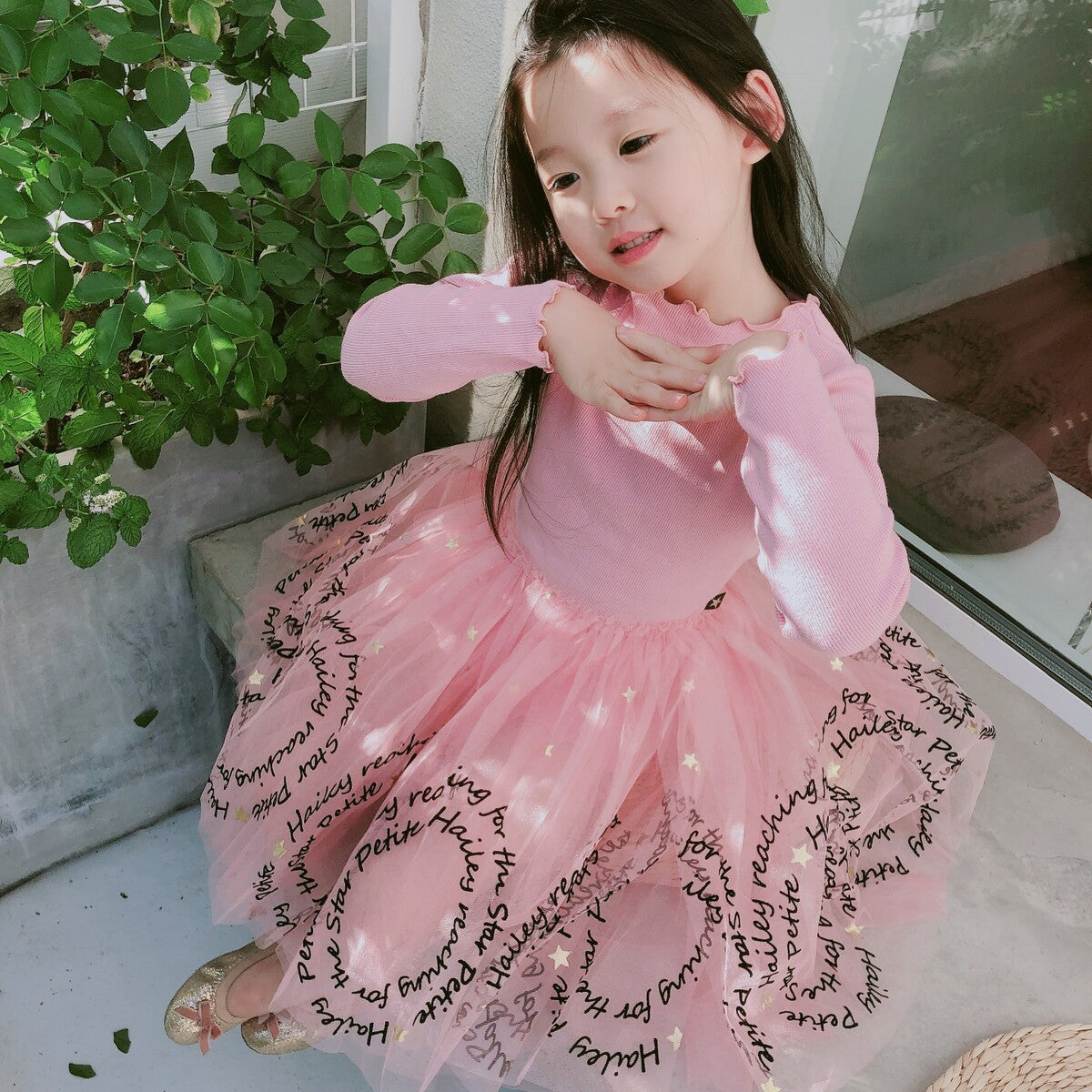 Girls pink dresses