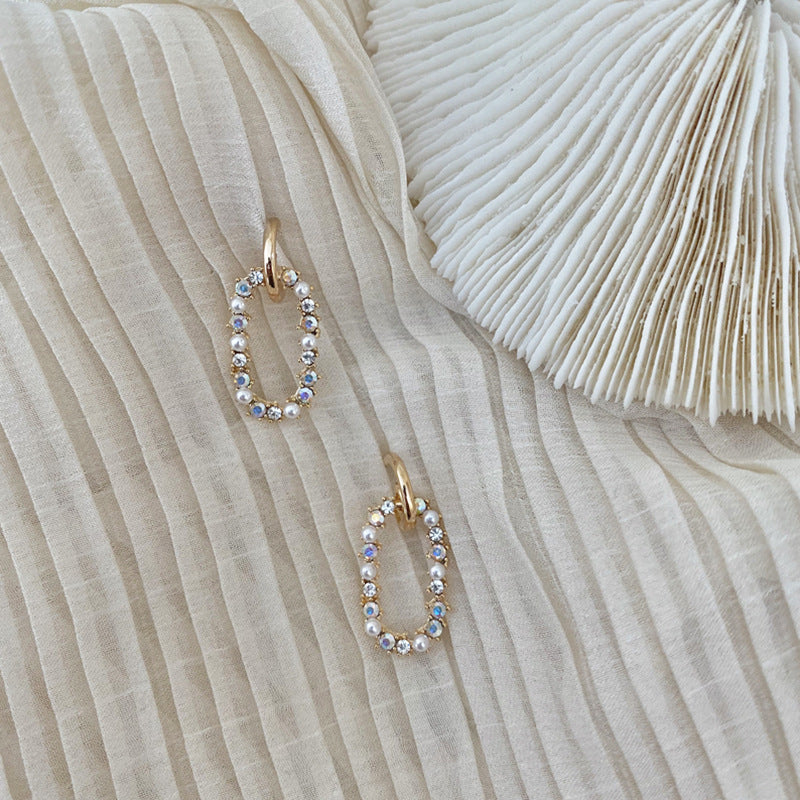Women's 925 silver geometric earrings