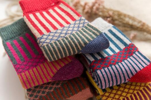 Winter Nordic Pattern Socks - view 3